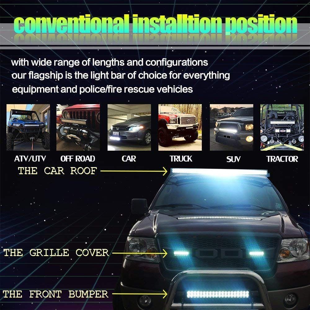 9 Inch Led Light Bar 54W Led Work Light For Offroad Use - Inside The Bars