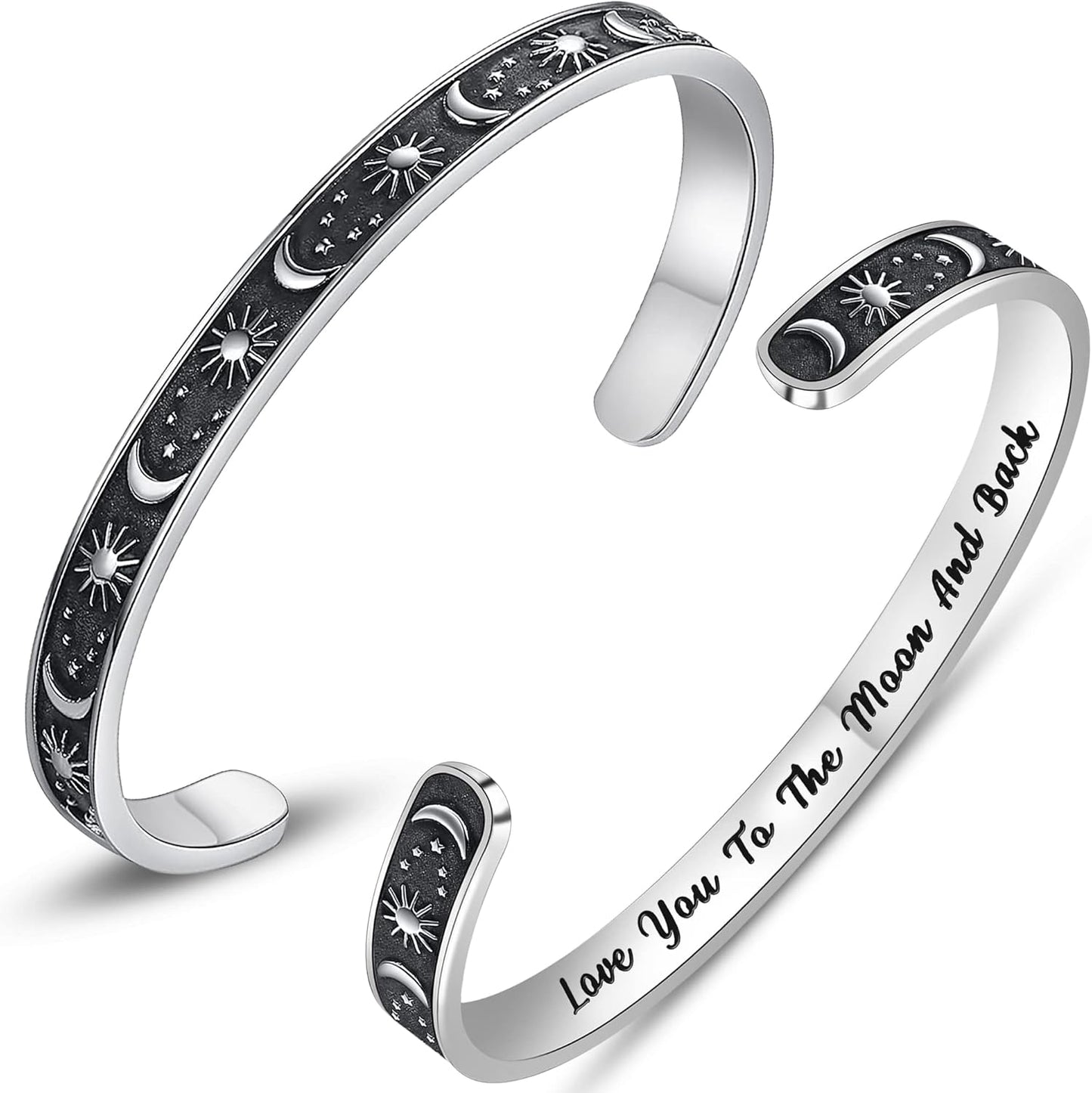 Btysun Inspirational Bracelets for Women - Thoughtful Gifts for Mother's Day, Graduation, and Birthdays - Personalized Cuff Bangles and Friendship Jewelry