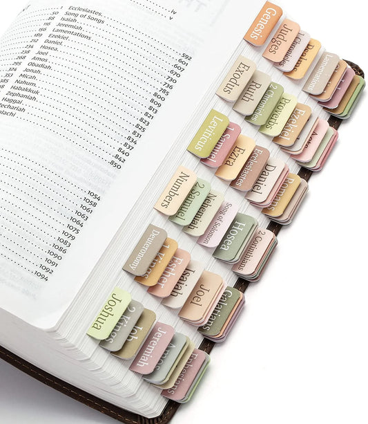 Self-Adhesive Boho Theme Laminated Index Tabs, Multicolor, 75 Count, 5 Pack