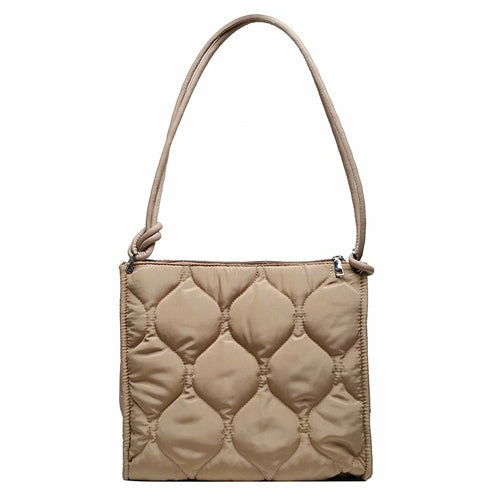 Winter Down Cotton Shoulder Bag Women Waterproof Tote Bags