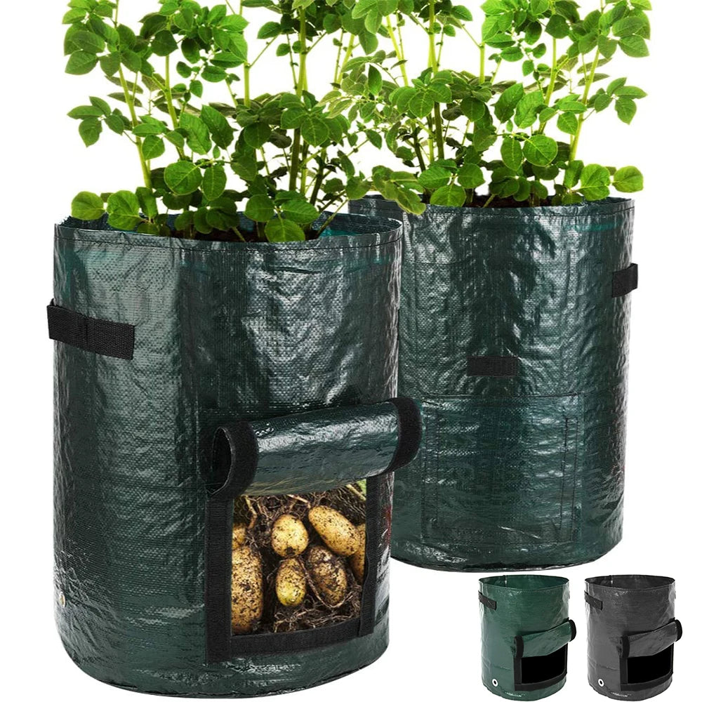Potato Grow Container Bag DIY Planter PE Fabrics D30 Tools