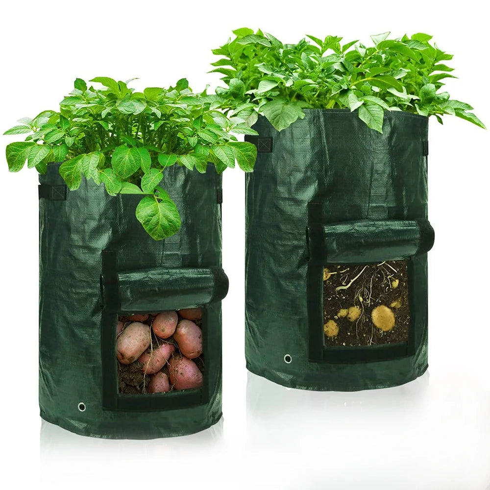 Potato Grow Container Bag DIY Planter PE Fabrics D30 Tools