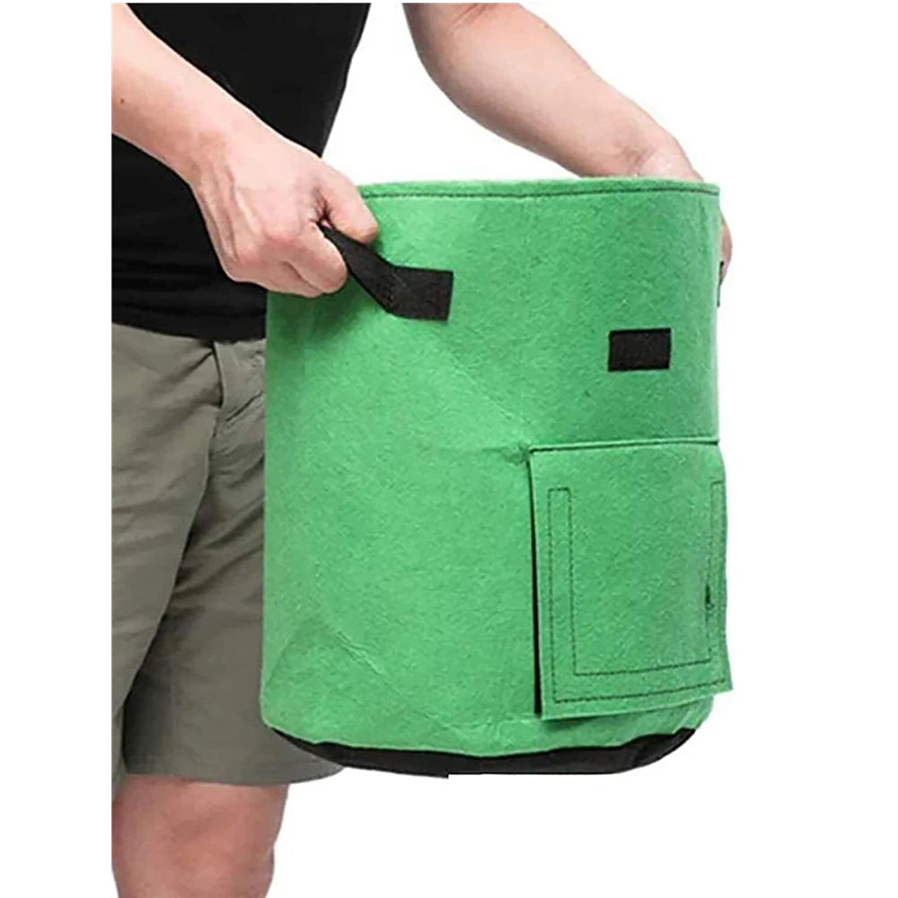 3 Size Felt Plant Grow Bags Nonwoven Fabric Vegetable Pots