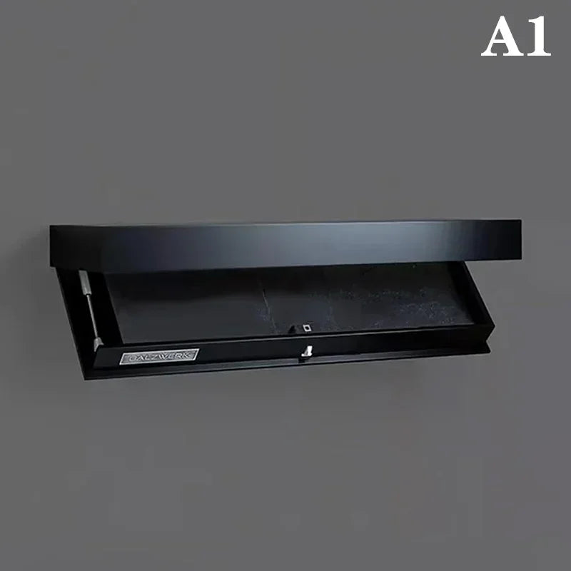 Hidden Flap Design Storage Shelf With Secret Compartment