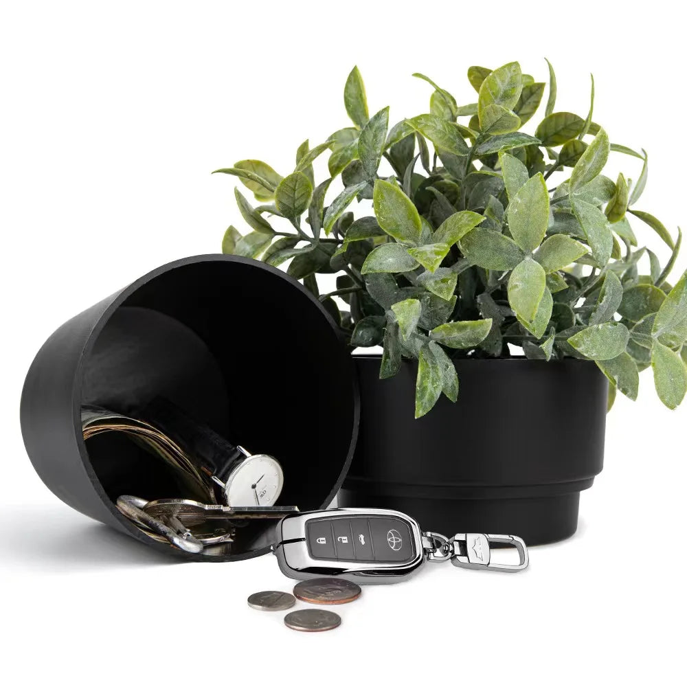 Hidden Safe Plastic Flower Pot Money Storage Box Stash Safe
