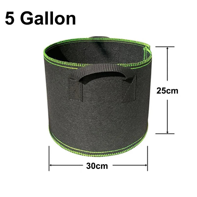 1 3 5 10 15 Gallon Garden Plant Flower Fabric Grow Pot