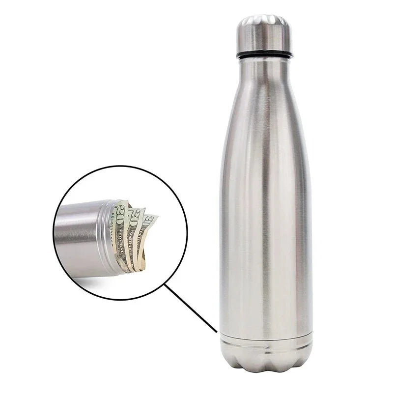 750ml Diversion Water Bottle with Secret Stash and Key Ring