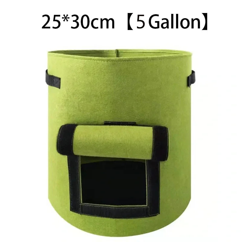 Fabric Plant Pots Grow Bags 5 7 10 Gallon Vegetable Planters