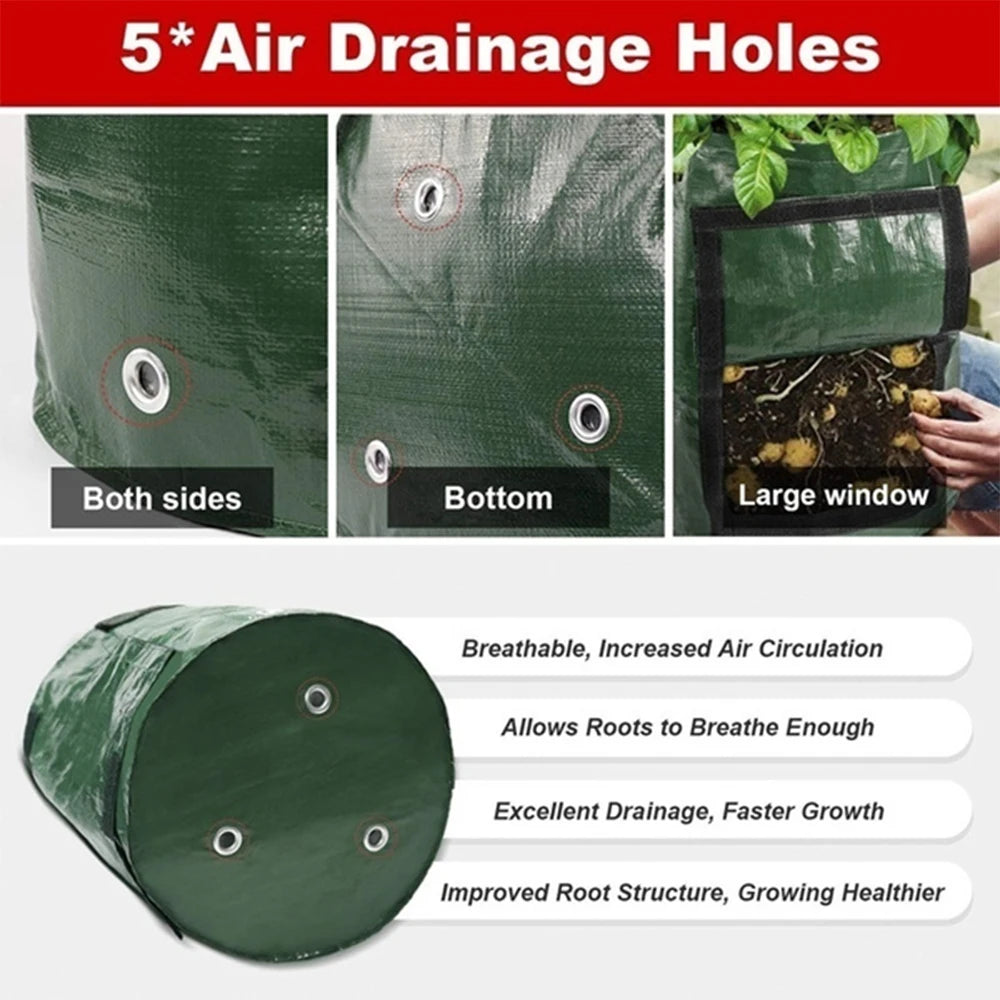 12 Gallons DIY Potato Planter Container Bag for Gardening