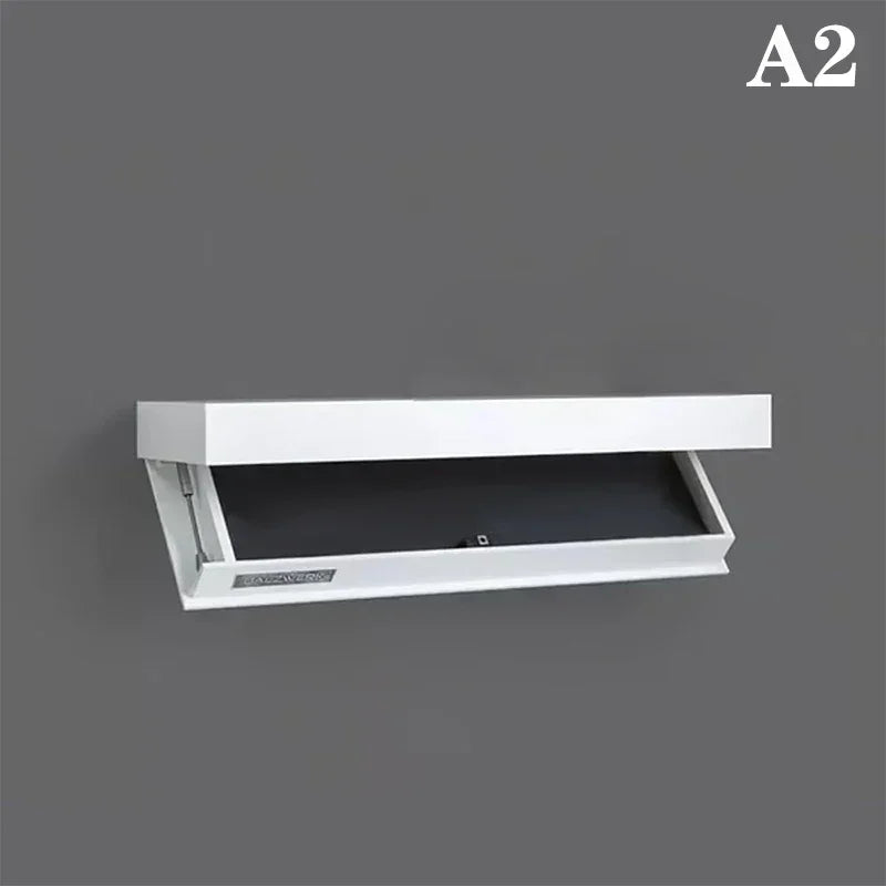 Hidden Flap Design Storage Shelf With Secret Compartment
