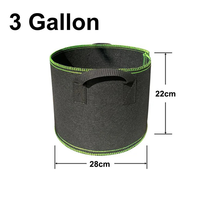 1 3 5 10 15 Gallon Garden Plant Flower Fabric Grow Pot