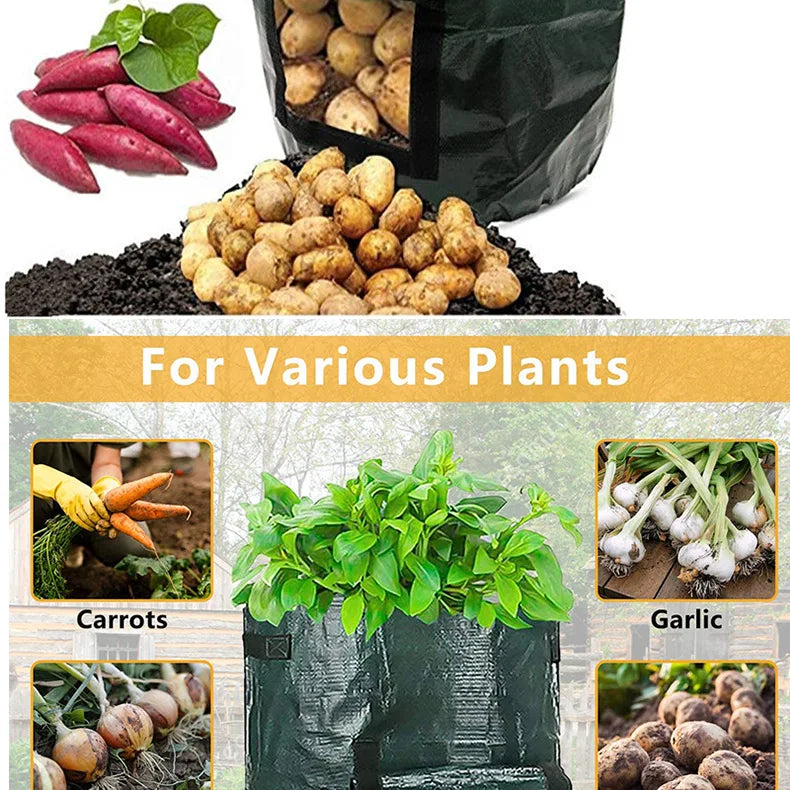 12 Gallons DIY Potato Planter Container Bag for Gardening