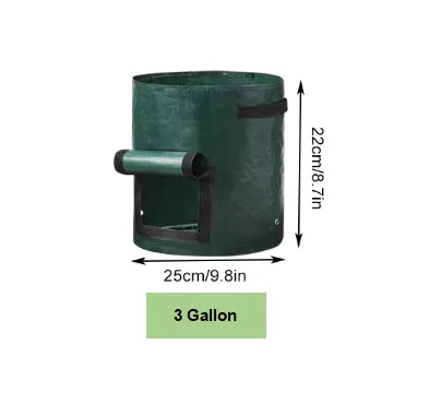 5PCs Garden Supplies Vegetable Plant Grow Bag Thicken PE Cloth