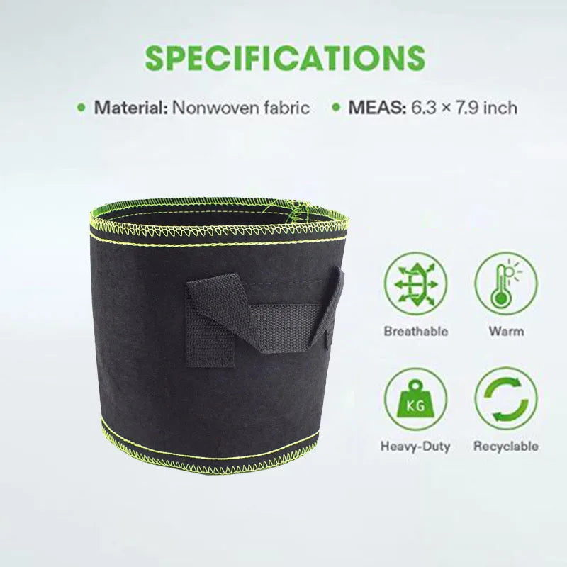 1 3 5 10 15 Gallon Garden Plant Flower Fabric Grow Pot