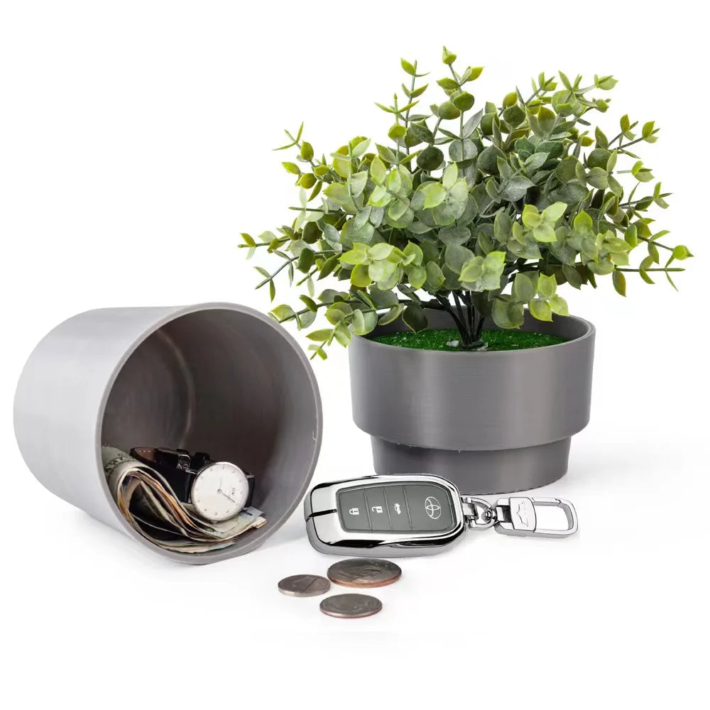 Hidden Safe Plastic Flower Pot Money Storage Box Stash Safe