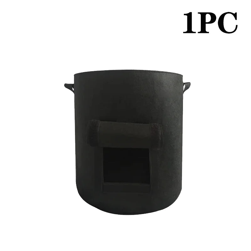 5/10 Gallon Felt Plant Grow Bags Nonwoven Fabric Garden