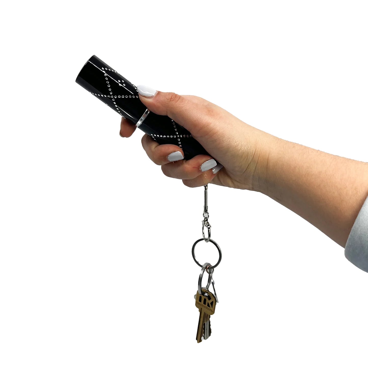 Streetwise Perfume Protector 17000000 Volt Stun Gun Black Rechargeable with LED Flashlight