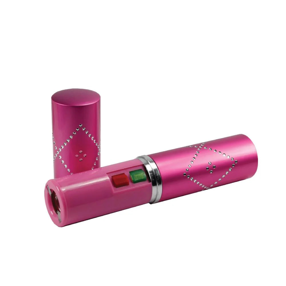 Perfume Protector 17000000 Volt Stun Gun Pink Rechargeable Personal Safety Device