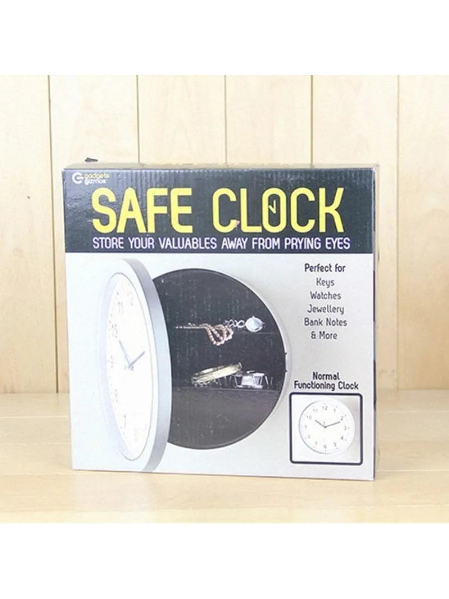 Wall Clock Safe Box Secret Stash Security Hidden Safe Lock