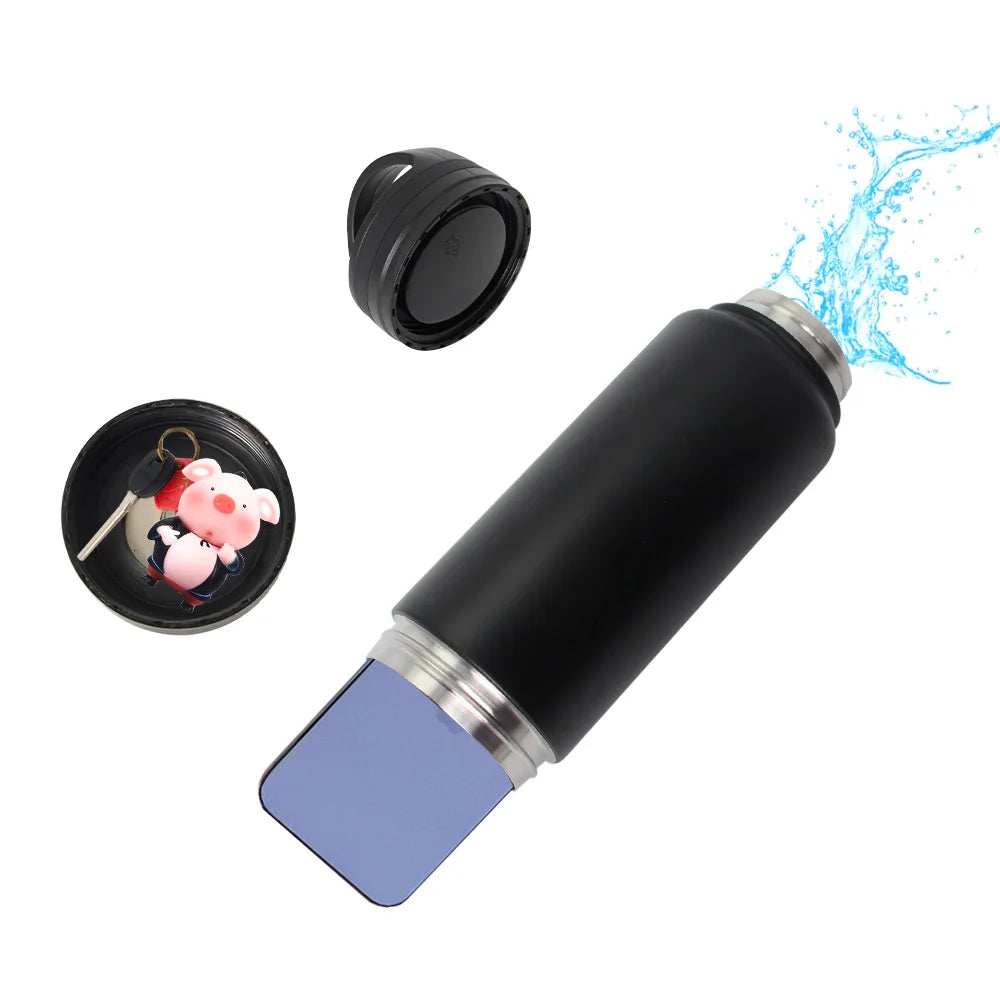 Stainless Steel Hidden Water Bottle Tumbler with Secret Compartment