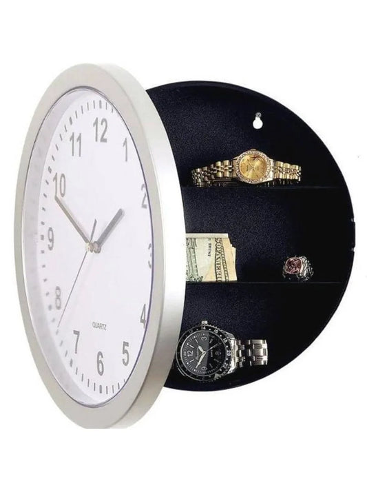 Wall Clock Safe Box Secret Stash Security Hidden Safe Lock