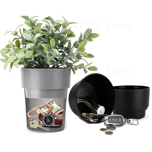 Hidden Safe Plastic Flower Pot Money Storage Box Stash Safe