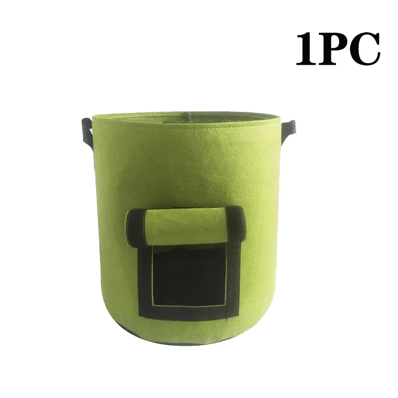 5/10 Gallon Felt Plant Grow Bags Nonwoven Fabric Garden