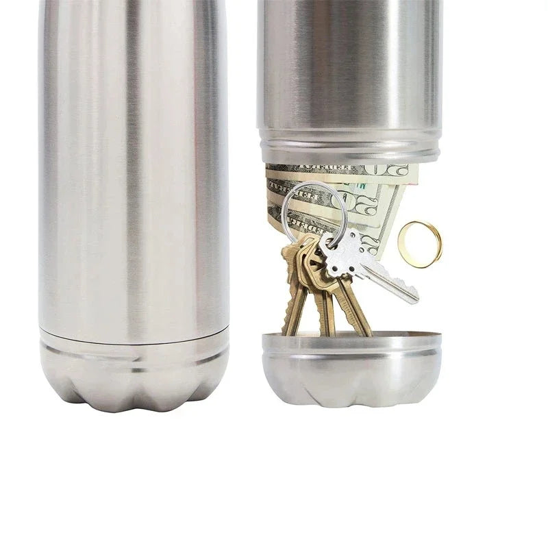 750ml Diversion Water Bottle with Secret Stash and Key Ring