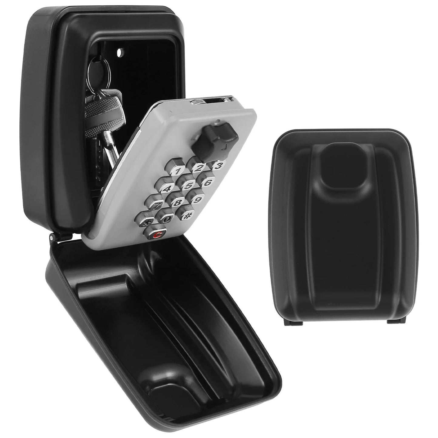 Key Lock Box Wall-Mount Secret Code Security Key Safe