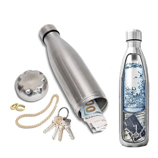 750ml Diversion Water Bottle with Secret Stash and Key Ring