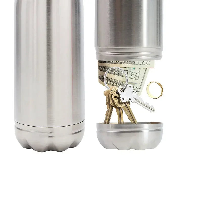 750ml Diversion Water Bottle with Secret Stash and Key Ring