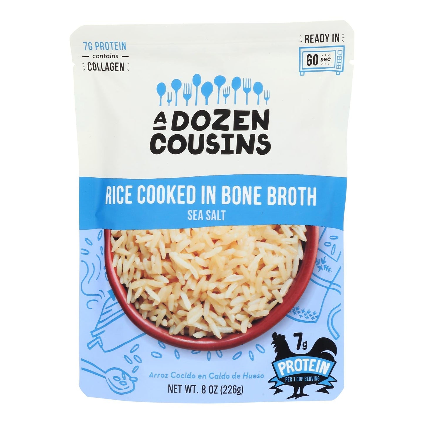 A Dozen Cousins - Rice Sea Salt Rte - Case Of 6 - 8 Oz - Inside The Bars