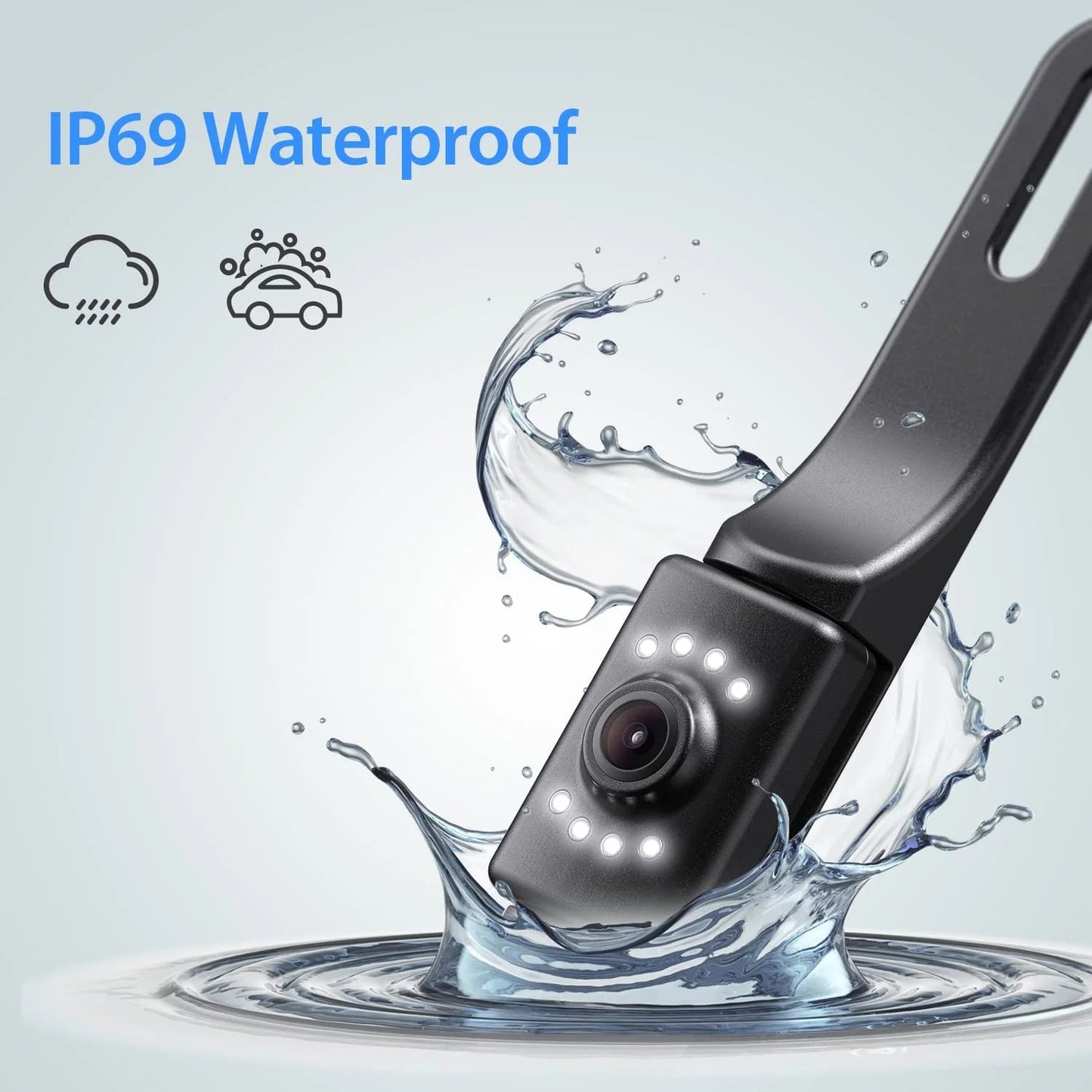 A43 4.3 Inch HD Backup Camera System IP69 Waterproof Cars Trucks - Inside The Bars