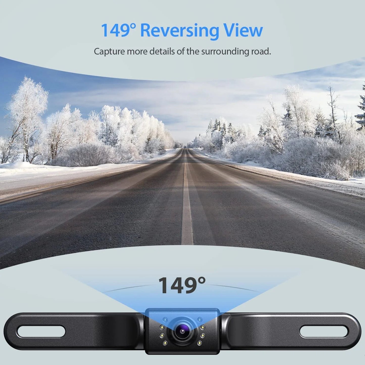 A43 4.3 Inch HD Backup Camera System IP69 Waterproof Cars Trucks - Inside The Bars