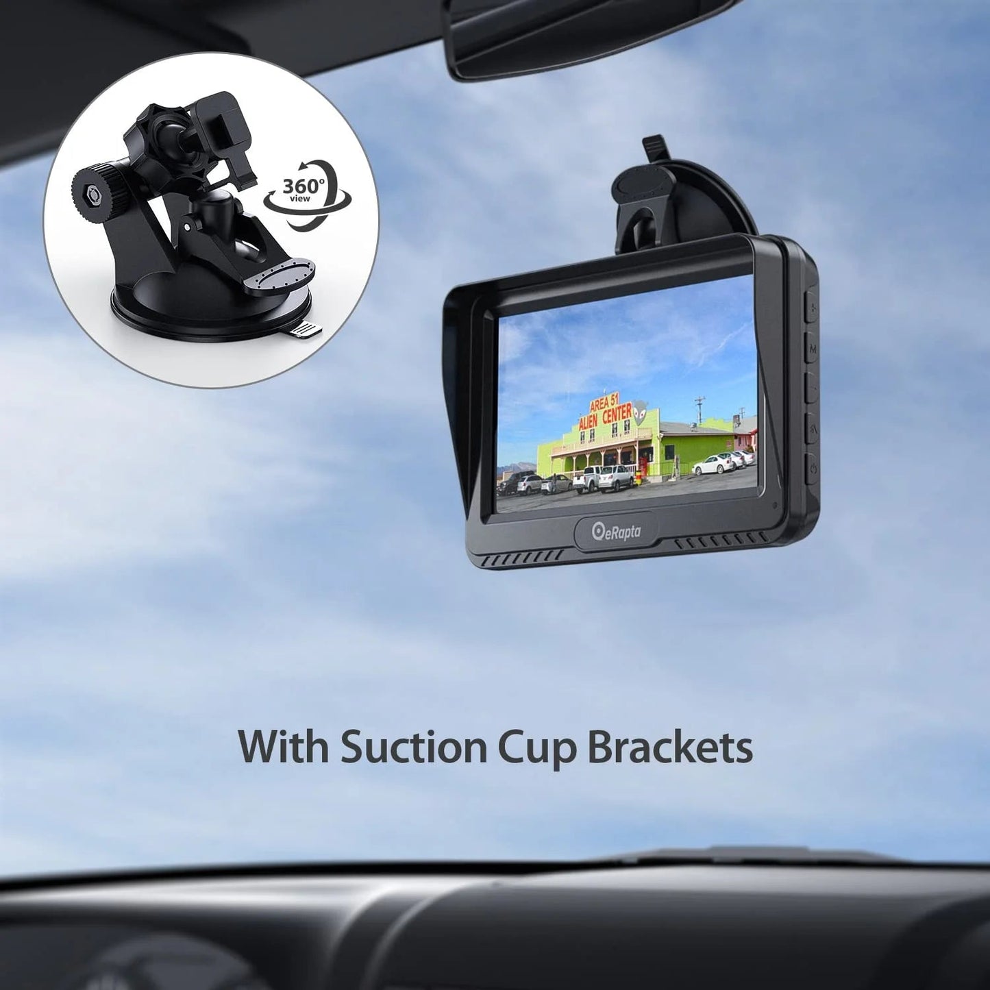 A43 4.3 Inch HD Backup Camera System IP69 Waterproof Cars Trucks - Inside The Bars