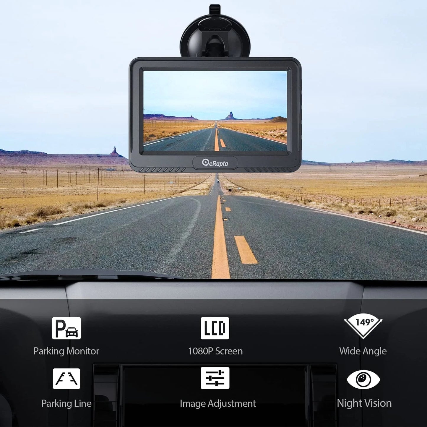 A43 4.3 Inch HD Backup Camera System IP69 Waterproof Cars Trucks - Inside The Bars