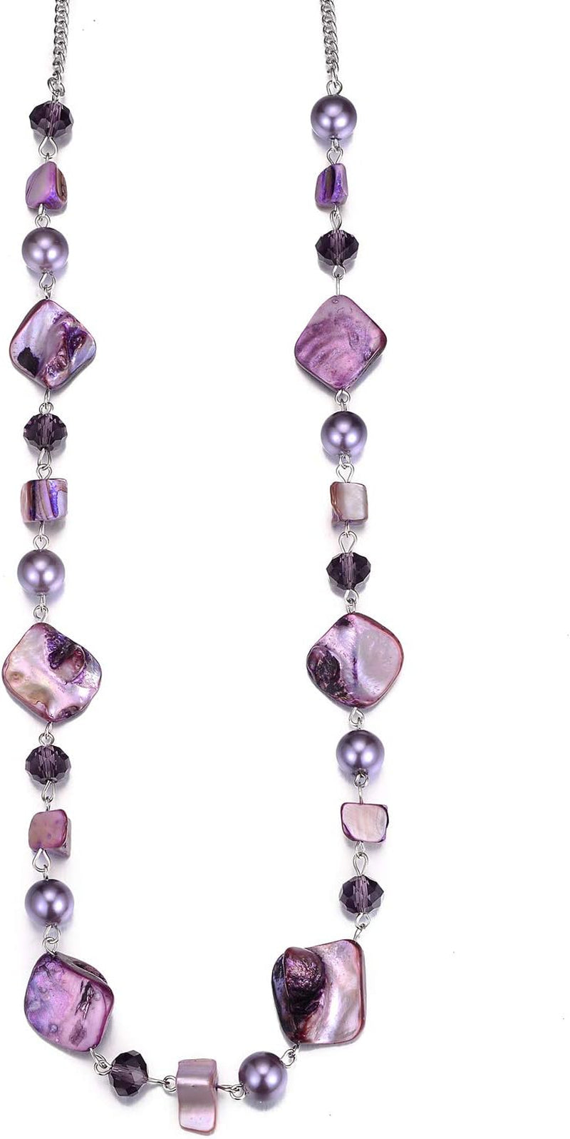 Pearl & Club Long Beaded Necklaces for Women - Fashion Jewelry Sweater Chain Gifts