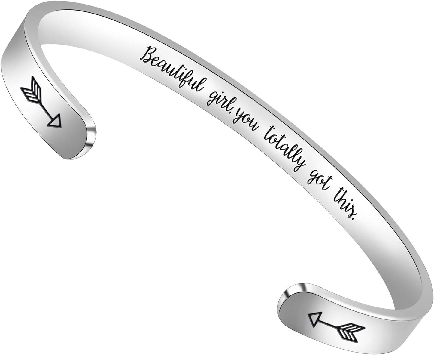 Btysun Inspirational Bracelets for Women - Thoughtful Gifts for Mother's Day, Graduation, and Birthdays - Personalized Cuff Bangles and Friendship Jewelry