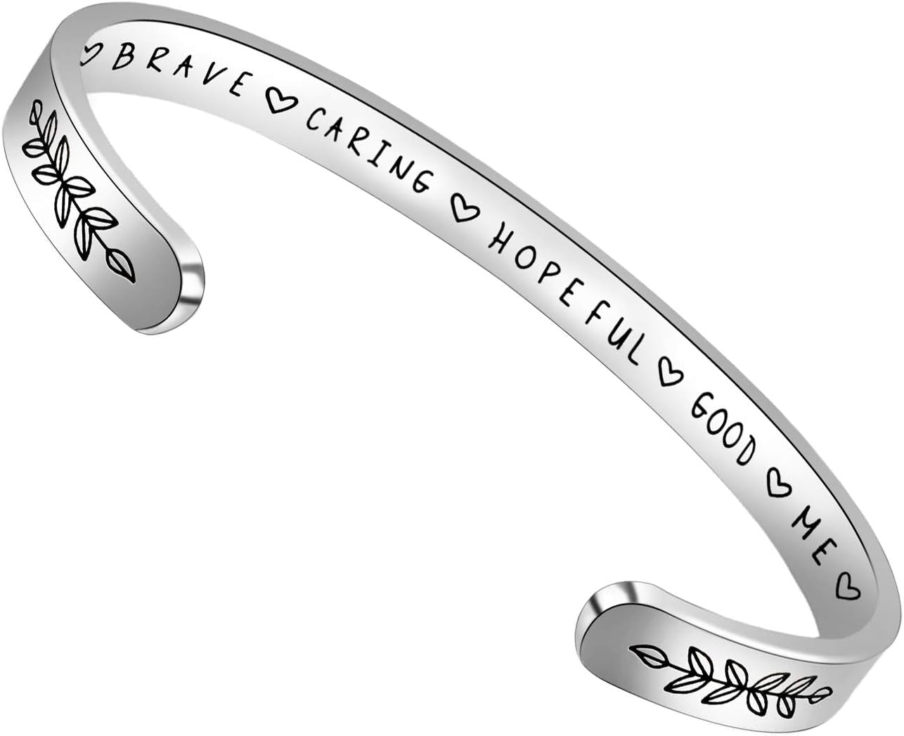 Btysun Inspirational Bracelets for Women - Thoughtful Gifts for Mother's Day, Graduation, and Birthdays - Personalized Cuff Bangles and Friendship Jewelry
