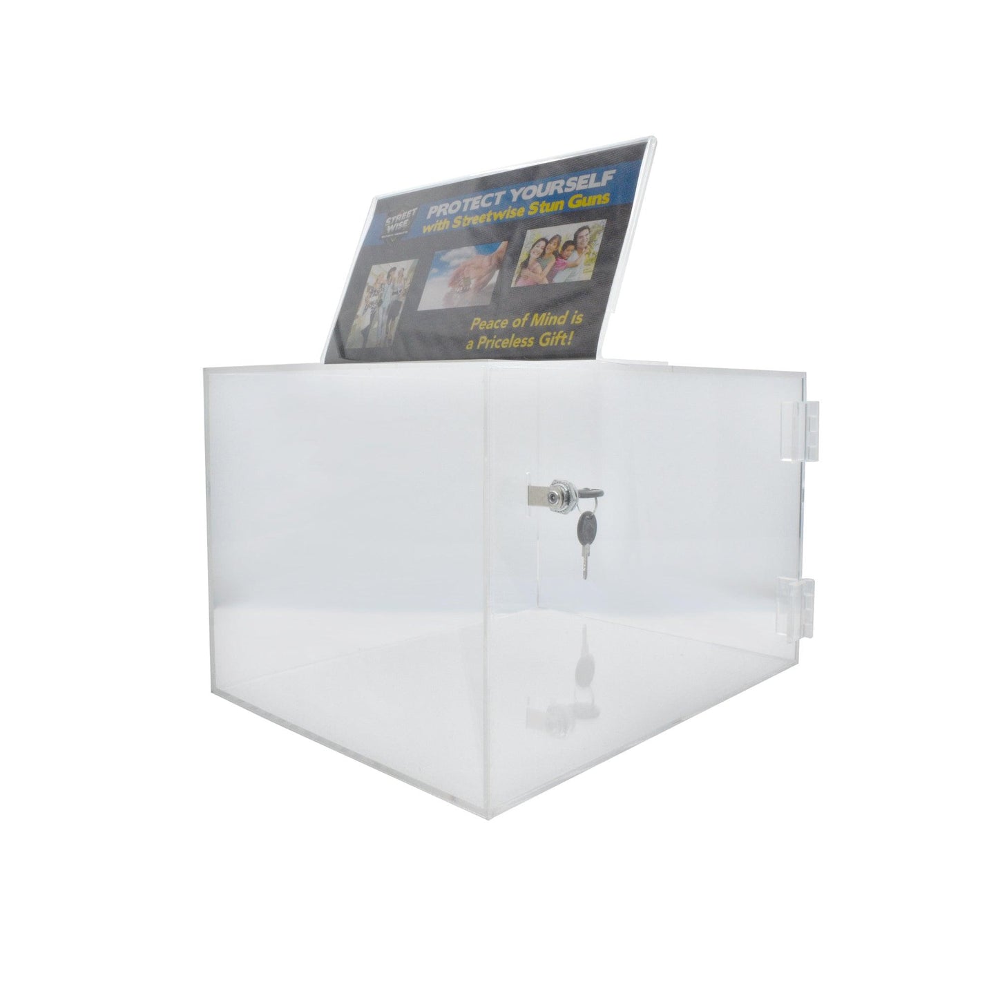 Acrylic Box Display w/Sign Holder - Inside The Bars