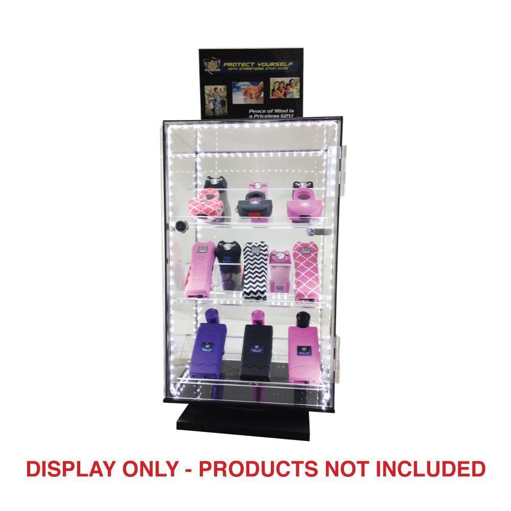 Acrylic LED Rotating Countertop Display - Inside The Bars