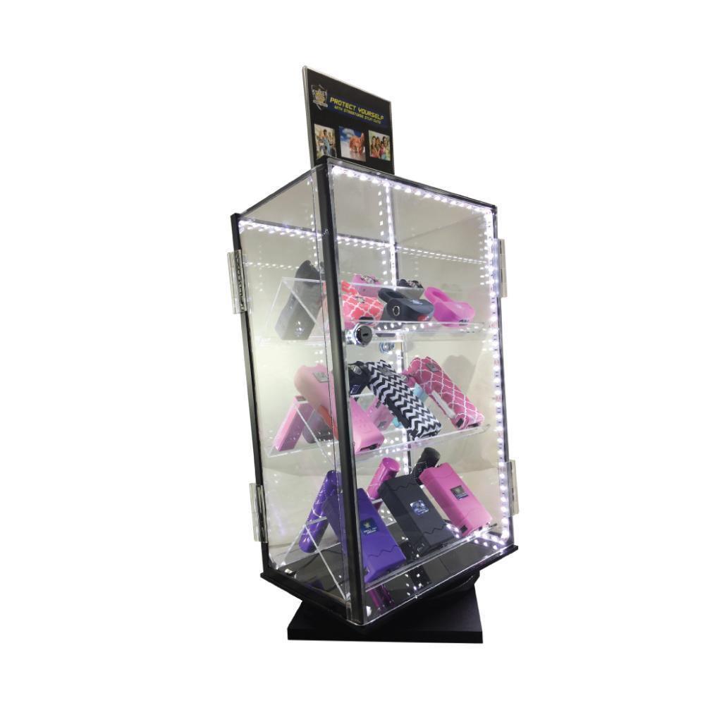 Acrylic LED Rotating Countertop Display - Inside The Bars