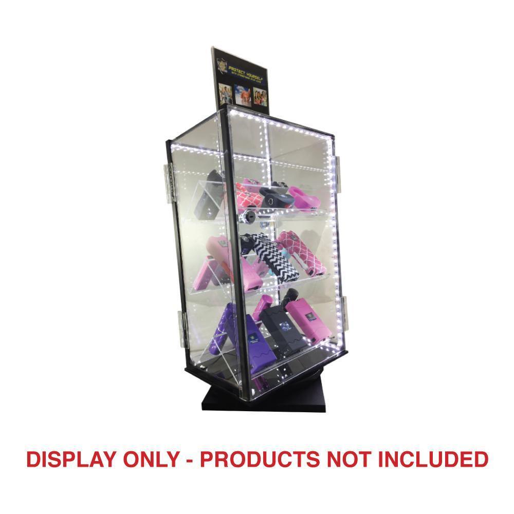 Acrylic LED Rotating Countertop Display - Inside The Bars
