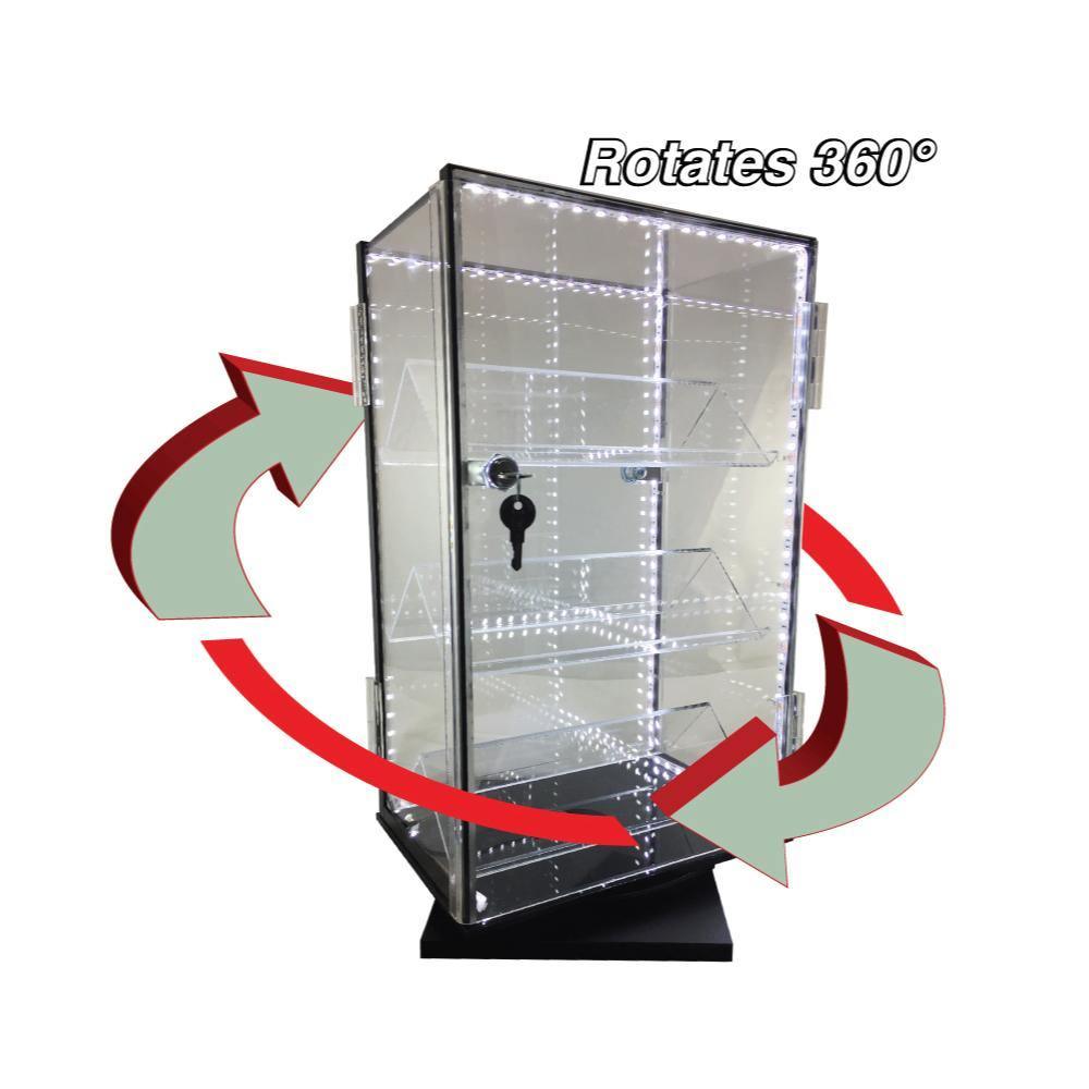 Acrylic LED Rotating Countertop Display w/ Stun Guns Bundle - Inside The Bars