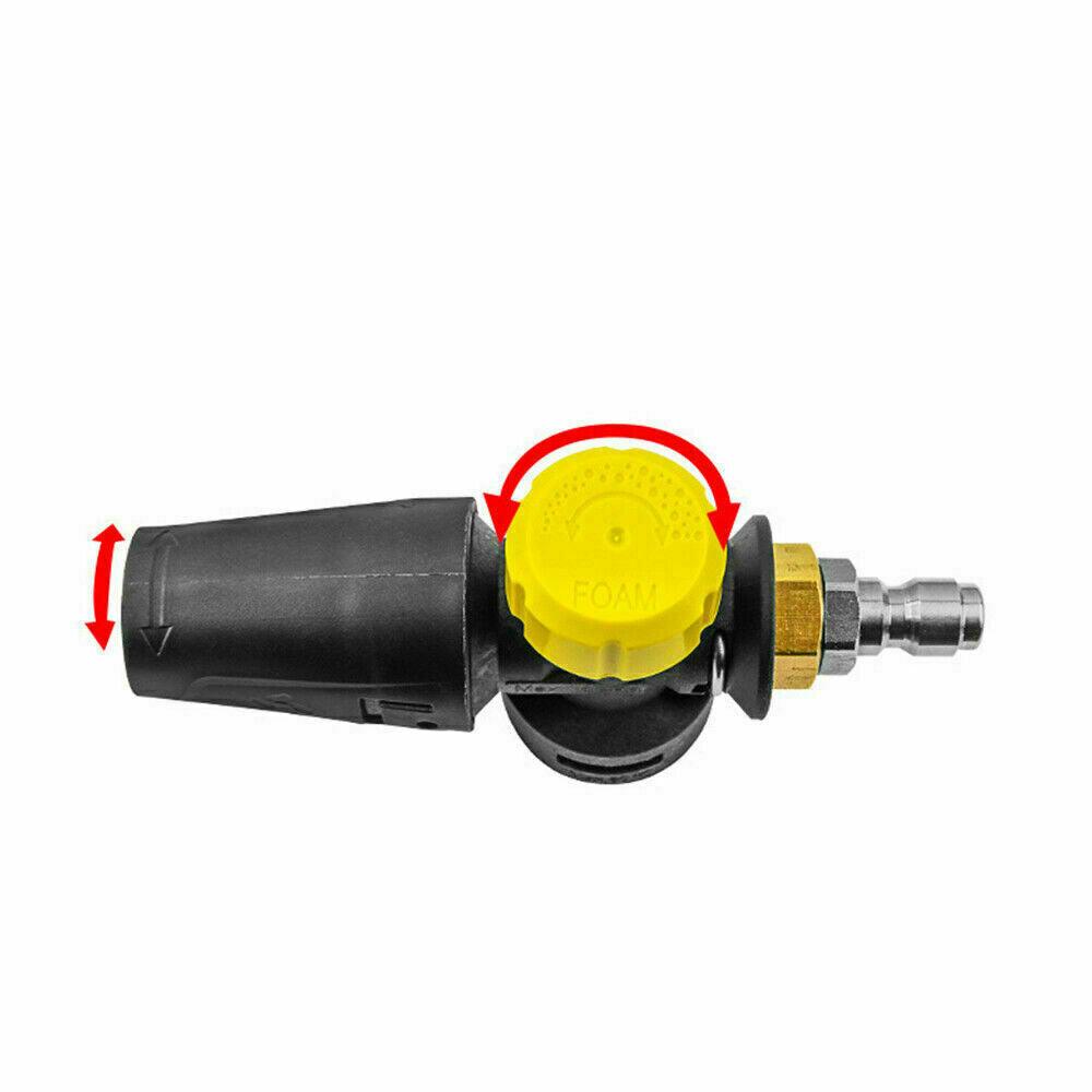 Adjustable 1/4 Inch Snow Foam Lance Pressure Washer Soap Cannon for Car Cleaning - Inside The Bars