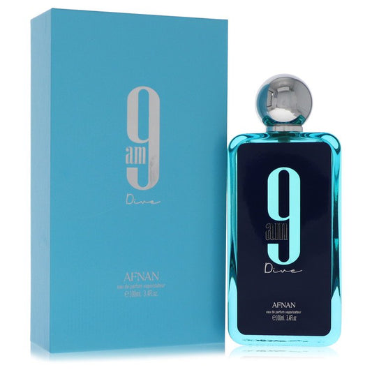 Afnan 9Am Dive Eau De Parfum Spray Unisex 3.4 oz Men - Inside The Bars