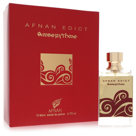 Afnan Edict Amberythme Extrait De Parfum Spray 2.7 oz - Inside The Bars