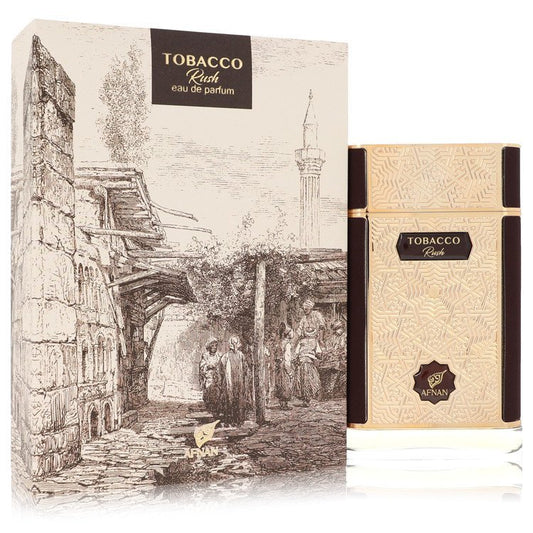Afnan Tobacco Rush Eau De Parfum Spray 2.7 oz for Men - Inside The Bars