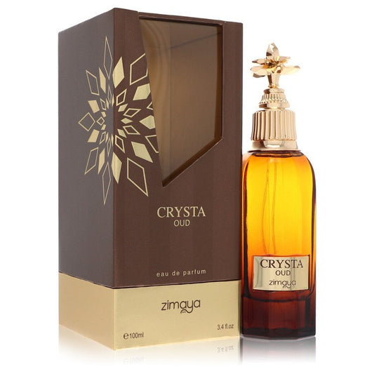 Afnan Zimaya Crysta Oud Eau De Parfum Spray 3.4 oz Men - Inside The Bars