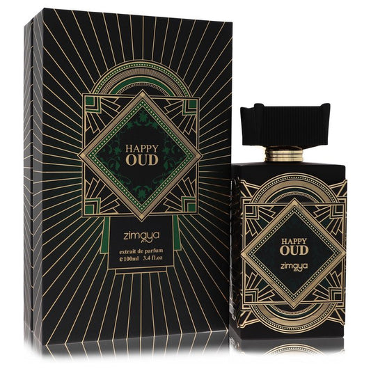 Afnan Zimaya Happy Oud Extrait De Parfum Spray 3.4 oz - Inside The Bars